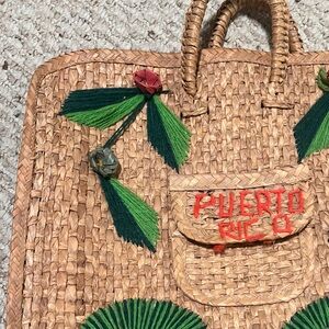Acapulco Straw Bag Tote Top Handle Purse Retro Vintage 1960s-1970s